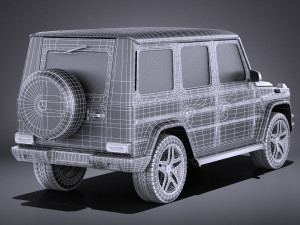 Mercedes-Benz G63 AMG 2015 vray 3D-Modell