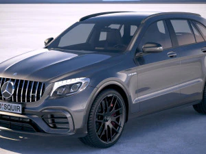 Mercedes-Benz GLC 63 S AMG 2018 3D Model