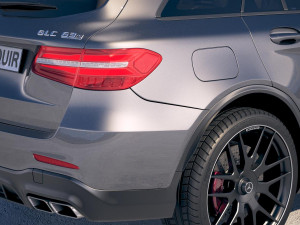 Mercedes-Benz GLC 63 S AMG 2018 3D Model