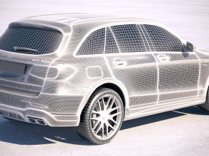 Mercedes-Benz GLC 63 S AMG 2018 3D Model