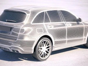 Mercedes-Benz GLC 63 S AMG 2018 3D Model