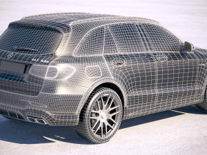 Mercedes-Benz GLC 63 S AMG 2018 3D Model