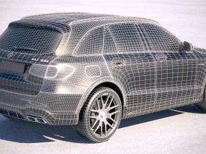 Mercedes-Benz GLC 63 S AMG 2018 3D Model