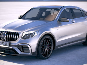 Mercedes-Benz GLC 63 S AMG Coupe 2018 3D Model