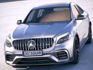 Mercedes-Benz GLC 63 S AMG Coupe 2018 Modèle 3D
