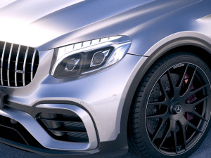 Mercedes-Benz GLC 63 S AMG Coupe 2018 Modèle 3D