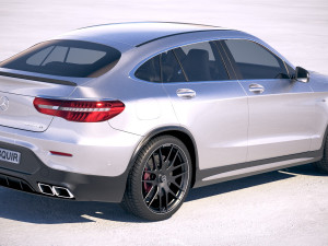 Mercedes-Benz GLC 63 S AMG Coupe 2018 Modèle 3D