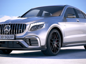 Mercedes-Benz GLC 63 S AMG Coupe 2018 Modèle 3D