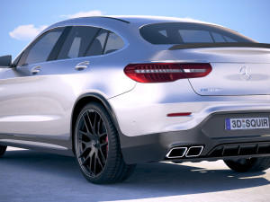 Mercedes-Benz GLC 63 S AMG Coupe 2018 Modèle 3D