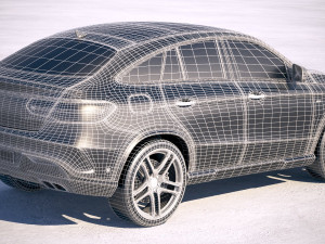 Mercedes-Benz GLE AMG Coupe 2018 Modelo 3D