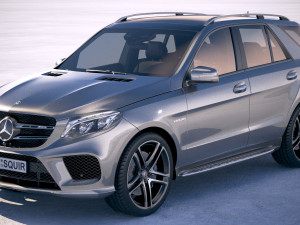 Mercedes-Benz GLE 43 AMG Wagon 2018 3D Model