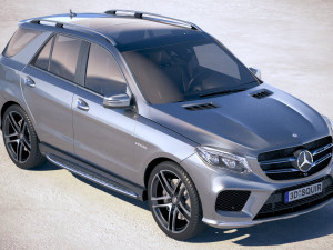 Mercedes-Benz GLE 43 AMG Wagon 2018 3D Model