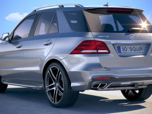 Mercedes-Benz GLE 43 AMG Wagon 2018 3D Model