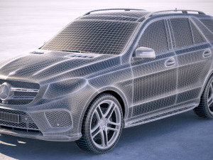Mercedes-Benz GLE 43 AMG Wagon 2018 3D Model