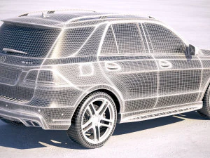 Mercedes-Benz GLE 43 AMG Wagon 2018 3D Model