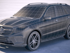 Mercedes-Benz GLE 43 AMG Wagon 2018 3D Model