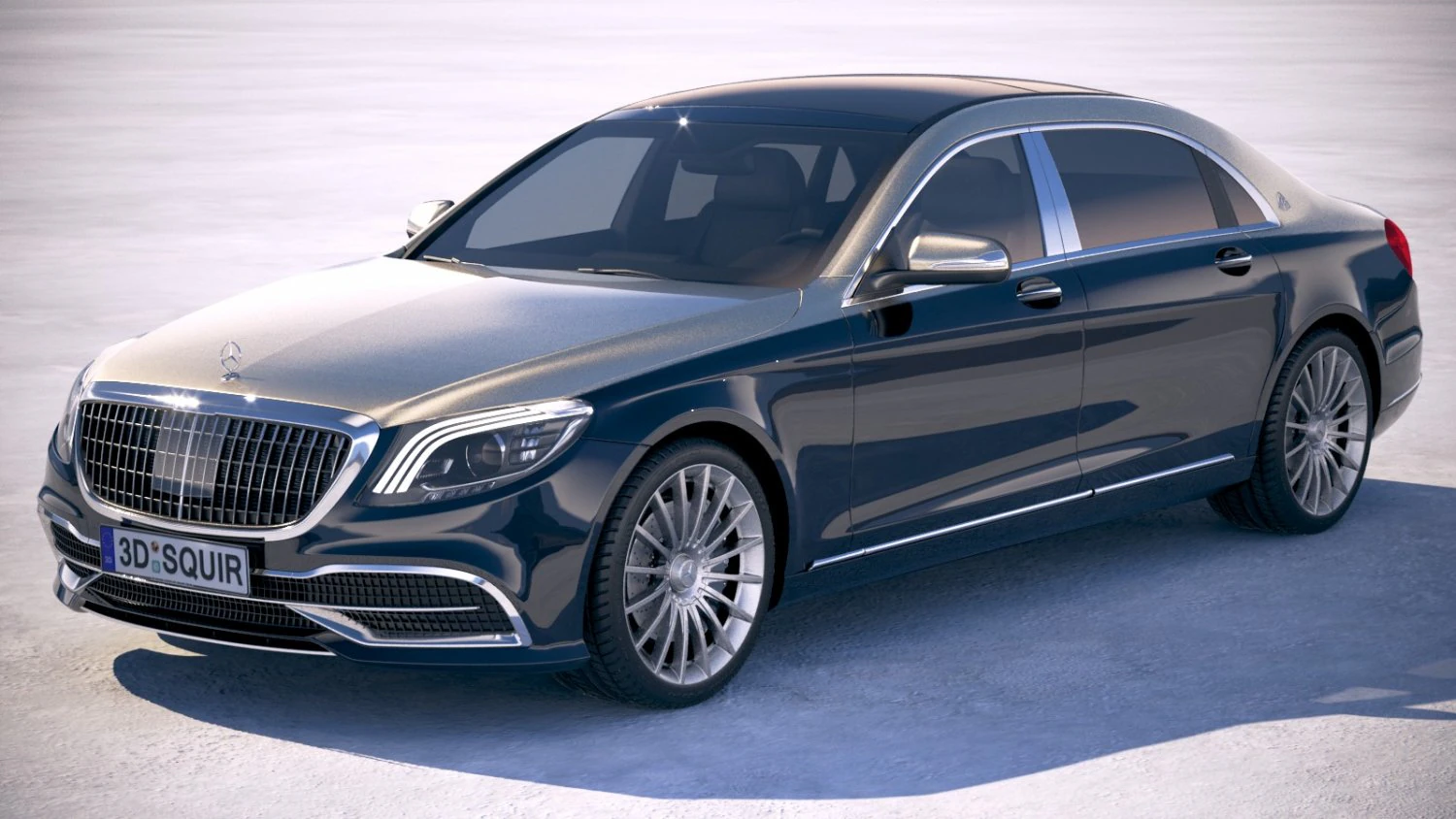 Mercedes-Benz Maybach 2019 3D Model .c4d .max .obj .3ds .fbx .stl .blend 