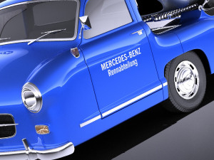 Mercedes-Benz Renntransporter Combo 1954 vray 3D Model