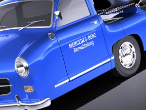 Mercedes-Benz Renntransporter Combo 1954 vray 3D Model