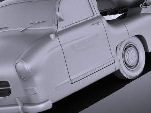 Mercedes-Benz Renntransporter Combo 1954 vray 3D Model
