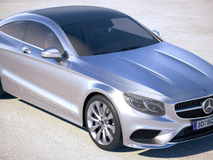 Mercedes-Benz S-class Coupe 2019 3Dモデル