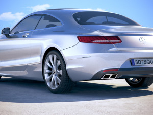 Mercedes-Benz S-class Coupe 2019 3Dモデル
