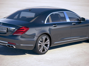 Mercedes-Benz S-class Maybach 2018 Model 3D