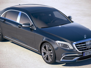 Mercedes-Benz S-class Maybach 2018 Model 3D