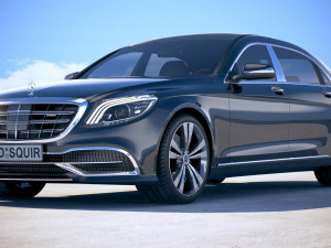 Mercedes-Benz S-class Maybach 2018 Model 3D