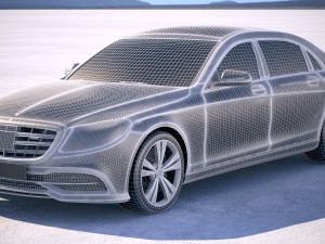 Mercedes-Benz S-class Maybach 2018 Model 3D
