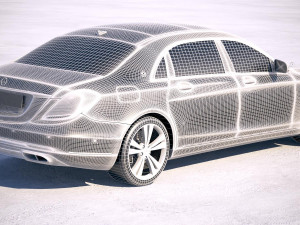 Mercedes-Benz S-class Maybach 2018 Model 3D