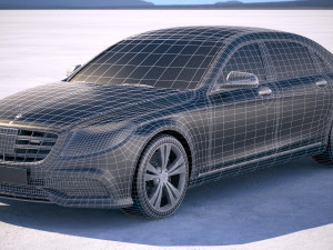 Mercedes-Benz S-class Maybach 2018 Model 3D