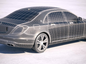 Mercedes-Benz S-class Maybach 2018 Model 3D