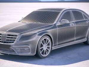 Mercedes-Benz S-class 2018 3D Model
