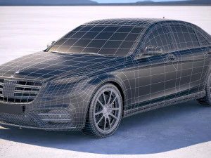 Mercedes-Benz S-class 2018 3D Model