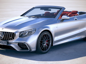 Mercedes-Benz S63 AMG Cabriolet 2018 3D 模型