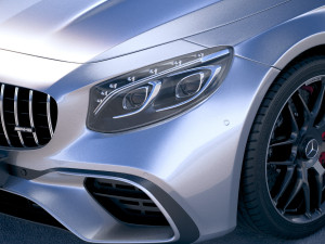 Mercedes-Benz S63 AMG Cabriolet 2018 3D Модель