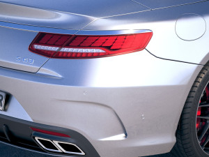 Mercedes-Benz S63 AMG Cabriolet 2018 3D Модель