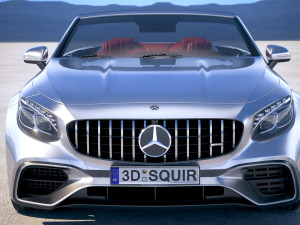 Mercedes-Benz S63 AMG Cabriolet 2018 3D Модель