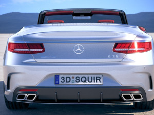 Mercedes-Benz S63 AMG Cabriolet 2018 3D Модель