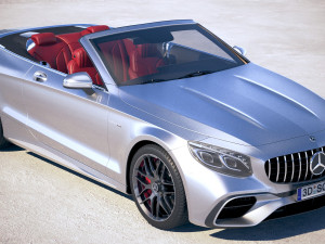 Mercedes-Benz S63 AMG Cabriolet 2018 3D Модель