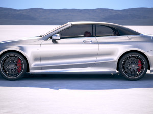 Mercedes-Benz S63 AMG Cabriolet 2018 3D Модель