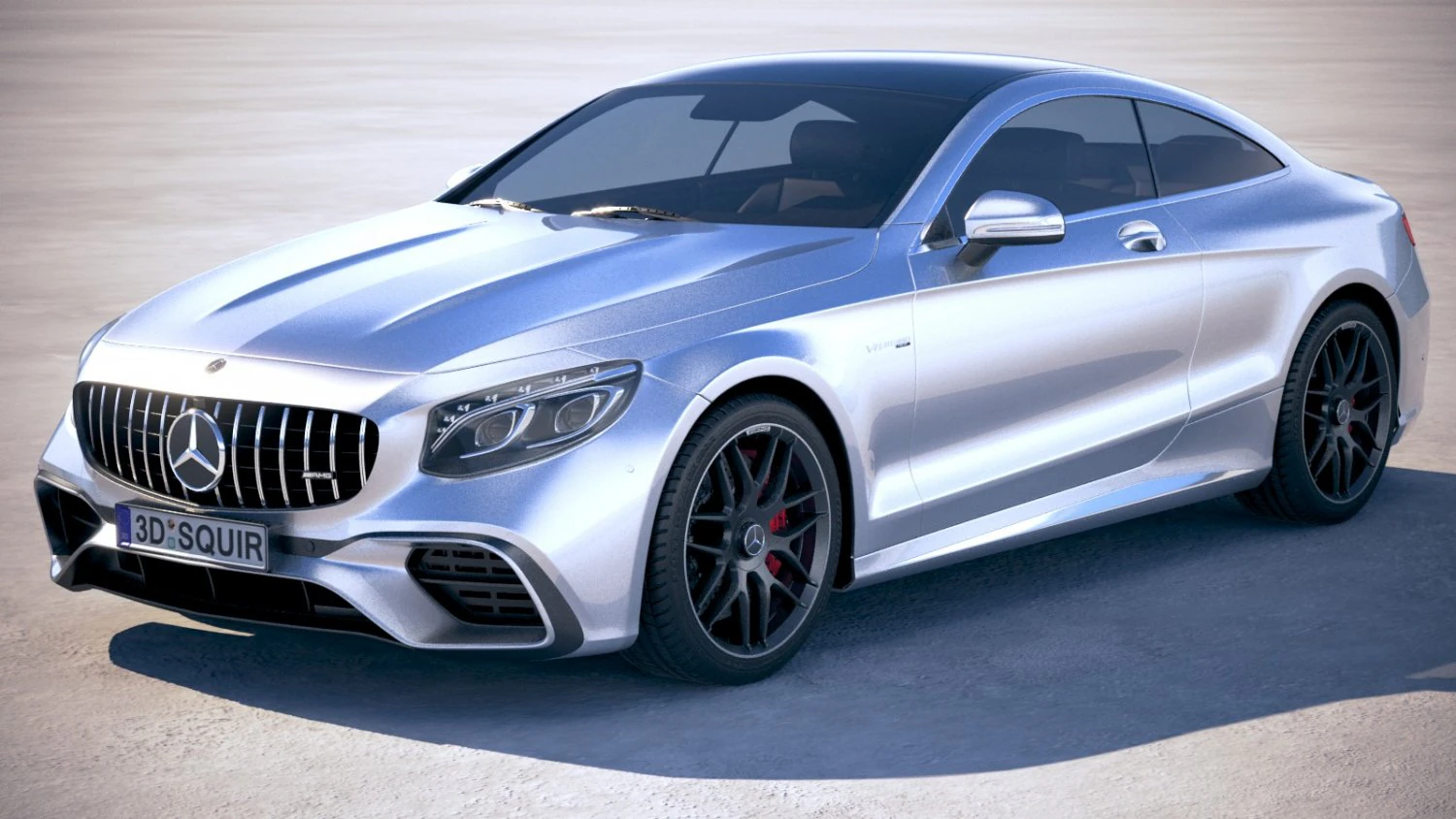 Mercedes-Benz S63 AMG Coupe 2018 3D Model .c4d .max .obj .3ds .fbx .stl .blend 
