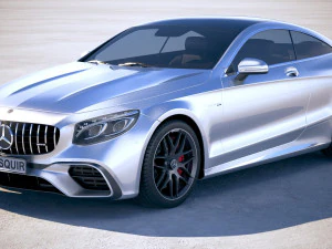 Mercedes-Benz S63 AMG Coup&eacute; 2018 3D Modell