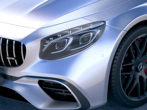 Mercedes-Benz S63 AMG Coupe 2018 3D Model
