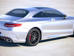 Mercedes-Benz S63 AMG Coupe 2018 3D Model