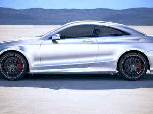Mercedes-Benz S63 AMG Coupe 2018 3D Model