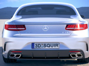 Mercedes-Benz S63 AMG Coupe 2018 3D Model