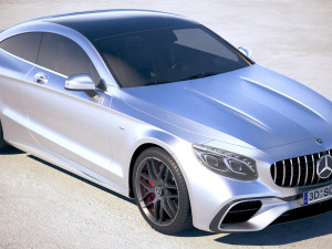 Mercedes-Benz S63 AMG Coupe 2018 Modelo 3D