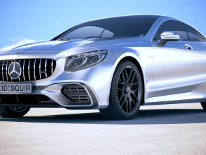 Mercedes-Benz S63 AMG Coupe 2018 3D Model